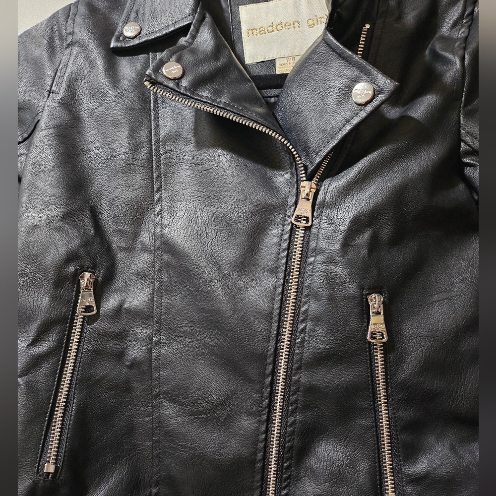 Madden Girl size 7/8 New Leather Jacket
